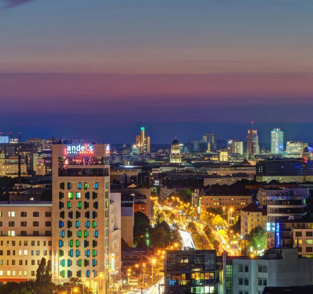 Spektakuläre Ausblicke auf die Hauptstadt: Vienna House Andel's Berlin